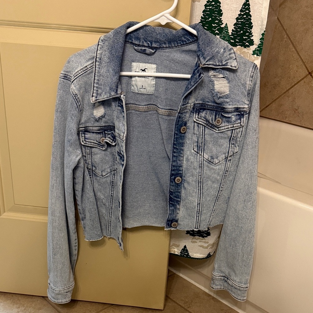 Hollister Light Blue Denim Jacket - Picture 1 of 2